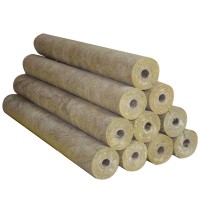 Preformed Moulded Free Sample Rock Wool Pipe With Aluminum Foil Insulation